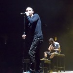 Linkin Park concert at the Staples Center in downtown Los Angeles.
